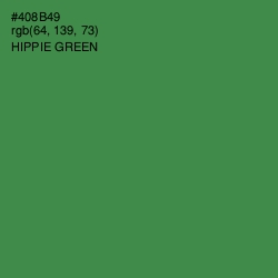 #408B49 - Hippie Green Color Image