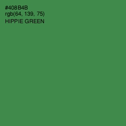 #408B4B - Hippie Green Color Image