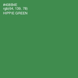 #408B4E - Hippie Green Color Image