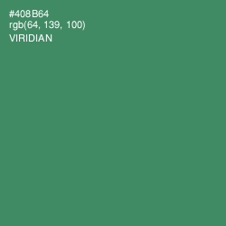 #408B64 - Viridian Color Image