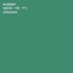 #408B6F - Viridian Color Image