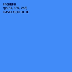 #408BF8 - Havelock Blue Color Image