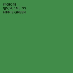 #408C48 - Hippie Green Color Image