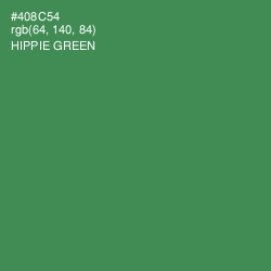 #408C54 - Hippie Green Color Image