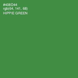 #408D44 - Hippie Green Color Image