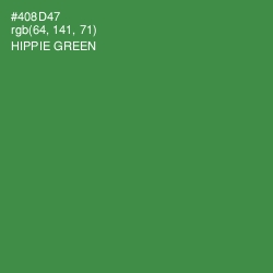 #408D47 - Hippie Green Color Image