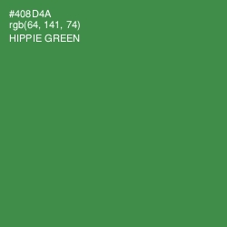 #408D4A - Hippie Green Color Image