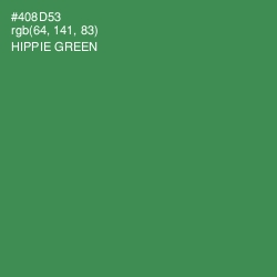 #408D53 - Hippie Green Color Image
