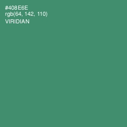 #408E6E - Viridian Color Image