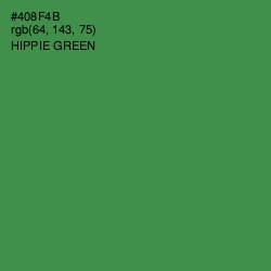 #408F4B - Hippie Green Color Image