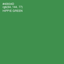 #40904D - Hippie Green Color Image