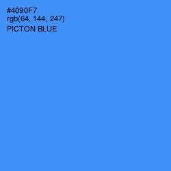 #4090F7 - Picton Blue Color Image