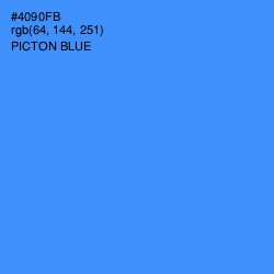 #4090FB - Picton Blue Color Image