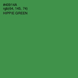 #40914A - Hippie Green Color Image