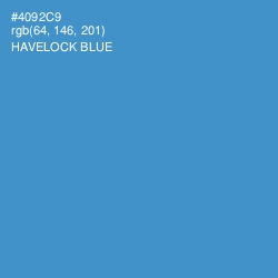 #4092C9 - Havelock Blue Color Image