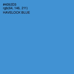 #4092D3 - Havelock Blue Color Image