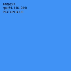 #4092F4 - Picton Blue Color Image