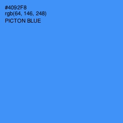 #4092F8 - Picton Blue Color Image