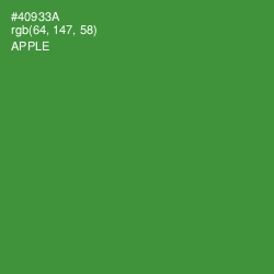 #40933A - Apple Color Image