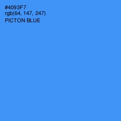 #4093F7 - Picton Blue Color Image