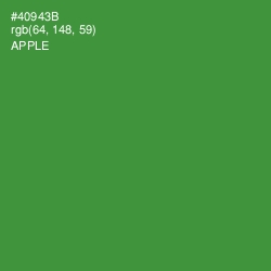 #40943B - Apple Color Image