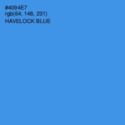 #4094E7 - Havelock Blue Color Image