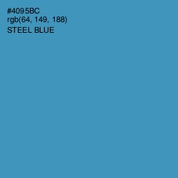 #4095BC - Steel Blue Color Image