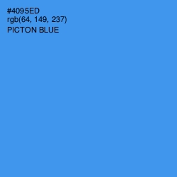 #4095ED - Picton Blue Color Image