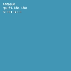 #4096B4 - Steel Blue Color Image