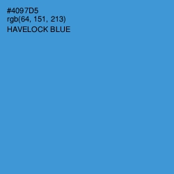 #4097D5 - Havelock Blue Color Image