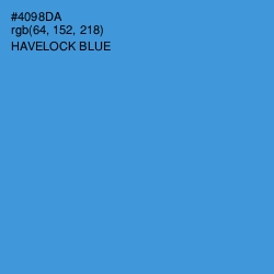 #4098DA - Havelock Blue Color Image