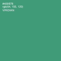 #409B78 - Viridian Color Image