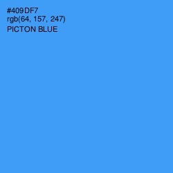 #409DF7 - Picton Blue Color Image