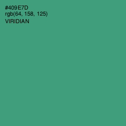 #409E7D - Viridian Color Image