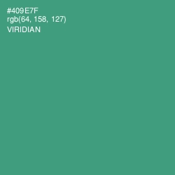 #409E7F - Viridian Color Image