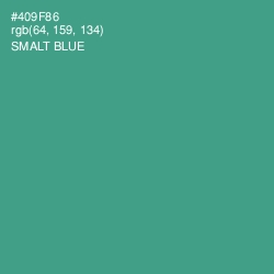 #409F86 - Smalt Blue Color Image