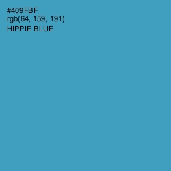 #409FBF - Hippie Blue Color Image