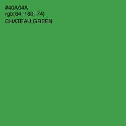 #40A04A - Chateau Green Color Image