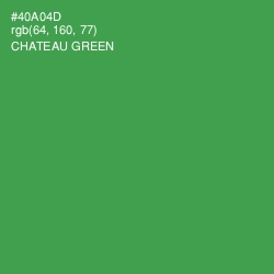 #40A04D - Chateau Green Color Image