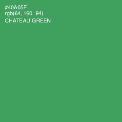 #40A05E - Chateau Green Color Image