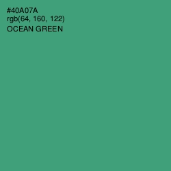 #40A07A - Ocean Green Color Image