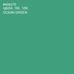 #40A07E - Ocean Green Color Image