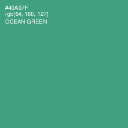 #40A07F - Ocean Green Color Image