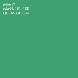 #40A171 - Ocean Green Color Image