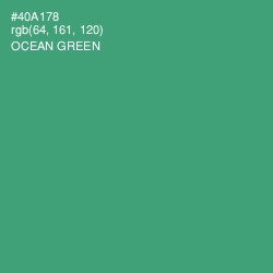 #40A178 - Ocean Green Color Image