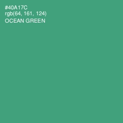 #40A17C - Ocean Green Color Image