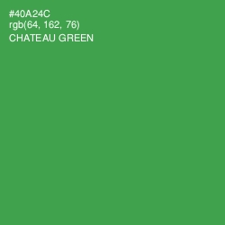 #40A24C - Chateau Green Color Image