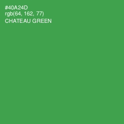 #40A24D - Chateau Green Color Image