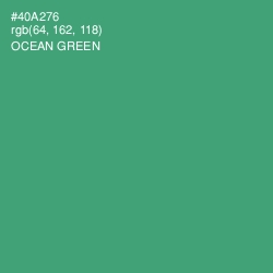 #40A276 - Ocean Green Color Image