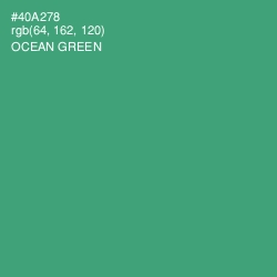 #40A278 - Ocean Green Color Image